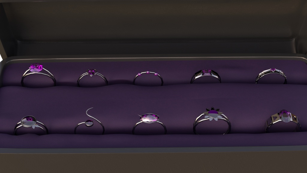 Essential Gothic Ring Set / 20個入りゴシックリングセット - VRChat Jewelry