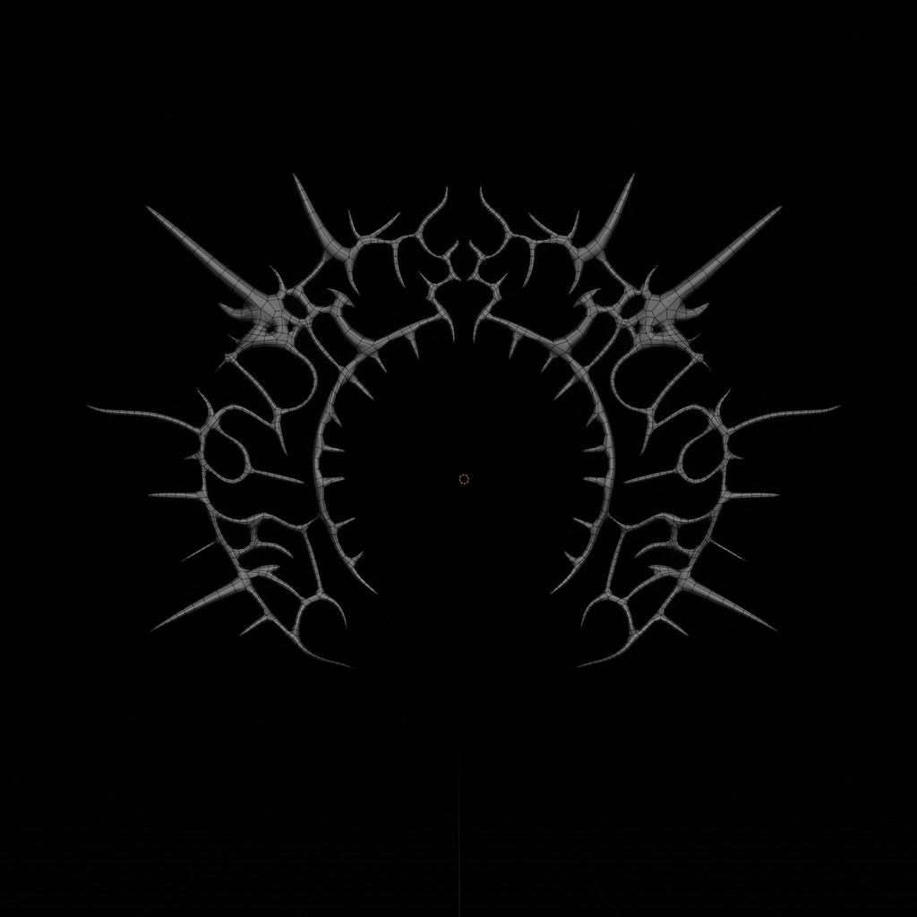 Void Spike Halo / ヴォイド・スパイク・ヘイロー - Y3K Cyberpunk Headgear