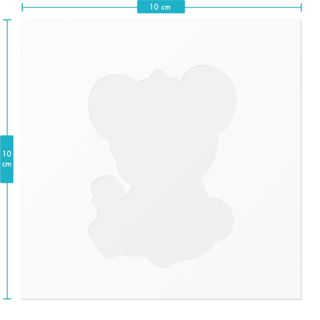 昭和レトロ風なクマのステッカー