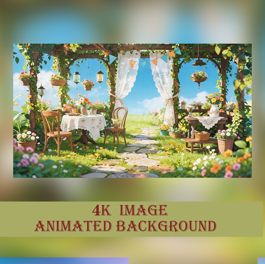 VTuber配信背景,Animated Background,ゴシック調の動く壁紙、