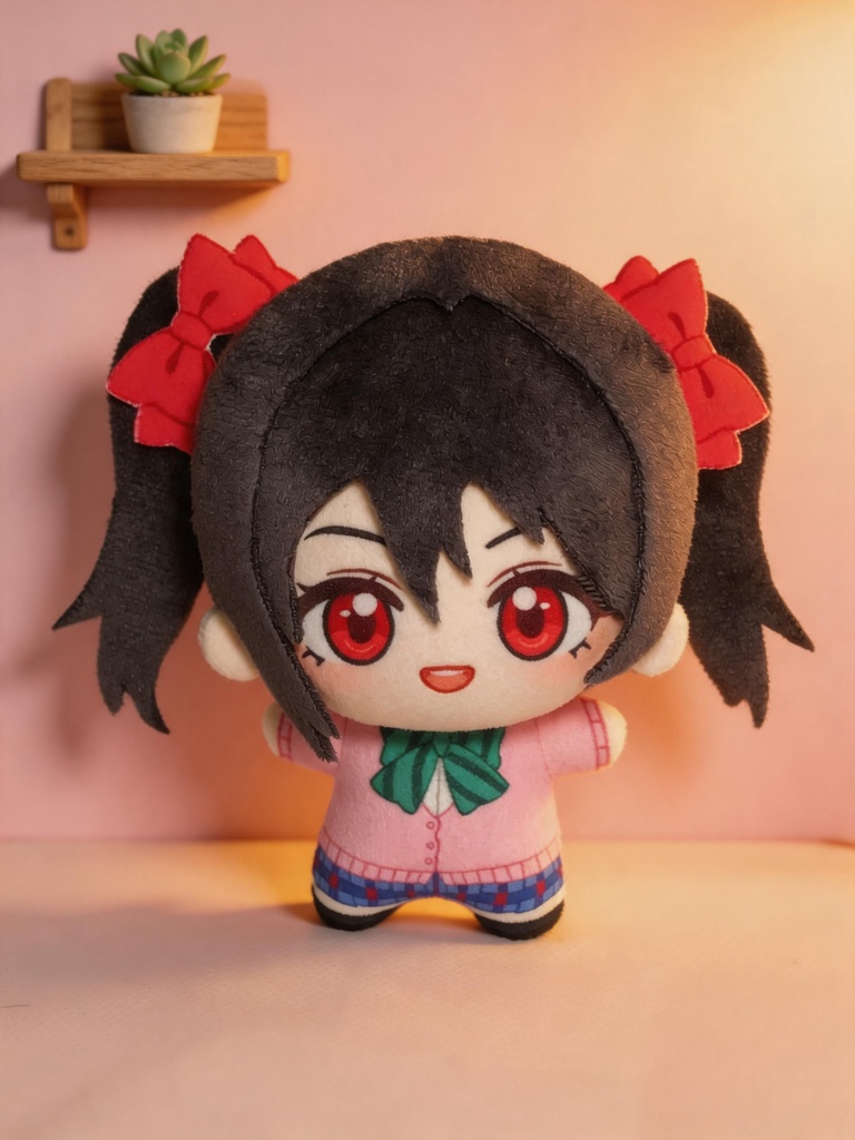 【型紙DL販売】ラブライブ！- 矢澤にこ（音ノ木坂学院制服Ver.）ぬいぐるみ型紙