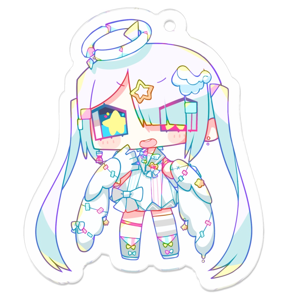 ツナギユズハのアクリルキーホルダー(コーティング)