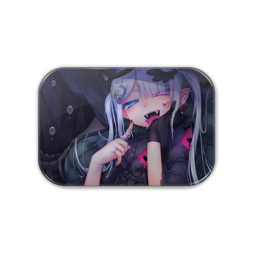 吸血鬼のツナギくん缶バッジ