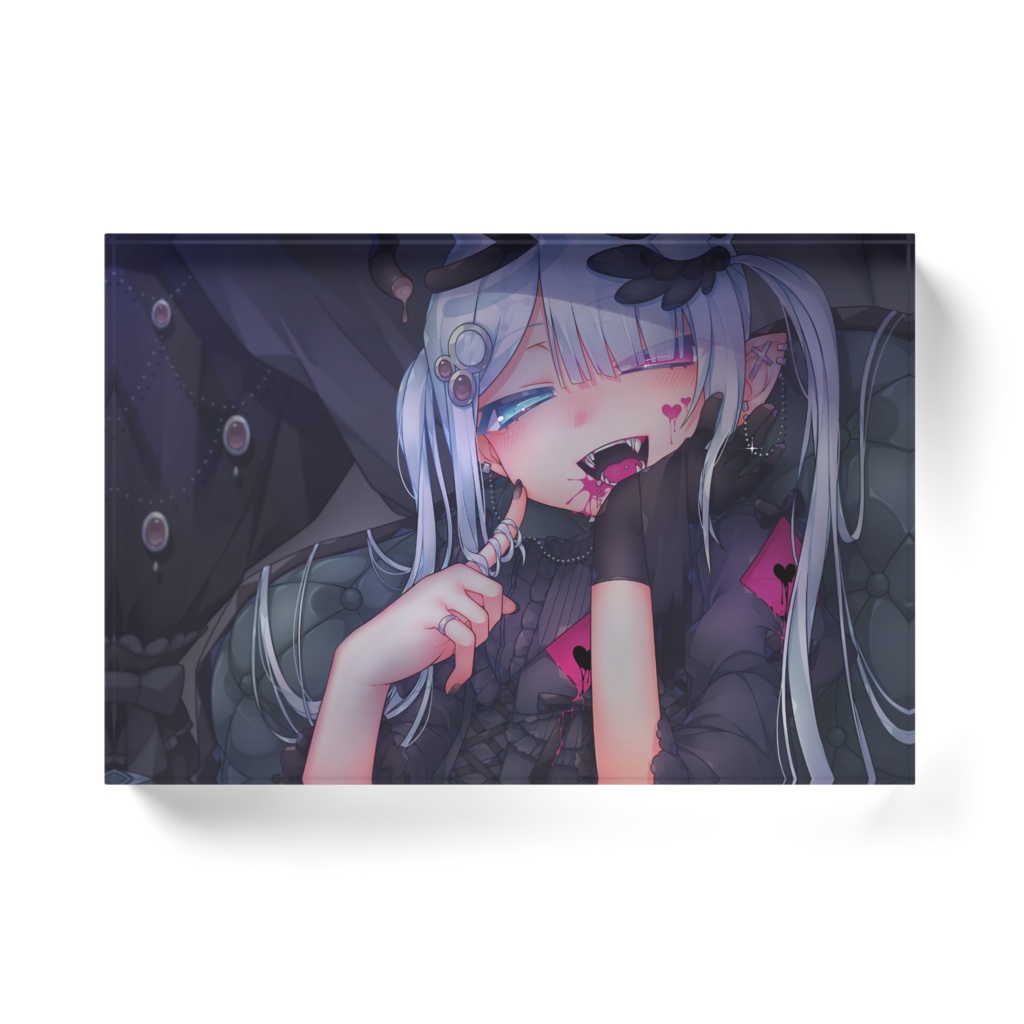 吸血鬼のツナギくんアクリルブロック