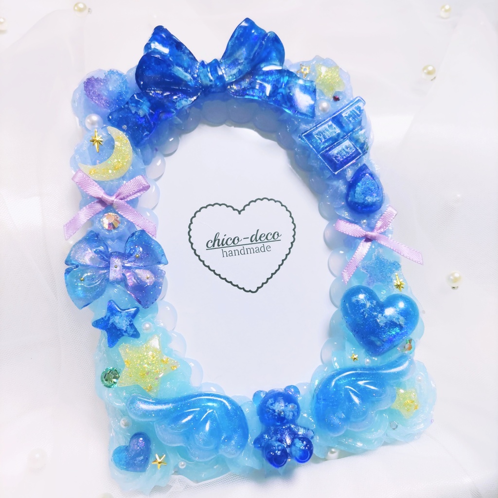 【B7 L版】ホイップデコ 夜空 空色シリーズ 硬質ケースデコ ブロマイドケース