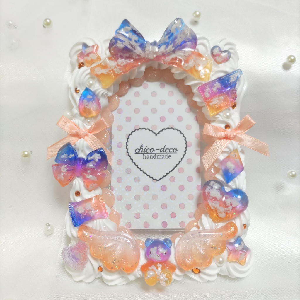 【B7 L版】ホイップデコ 夕空 空色シリーズ 硬質ケースデコ ブロマイドケース