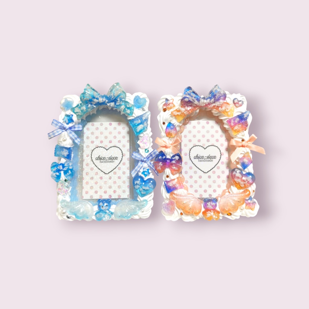 【B7 L版】ホイップデコ 夕空 空色シリーズ 硬質ケースデコ ブロマイドケース