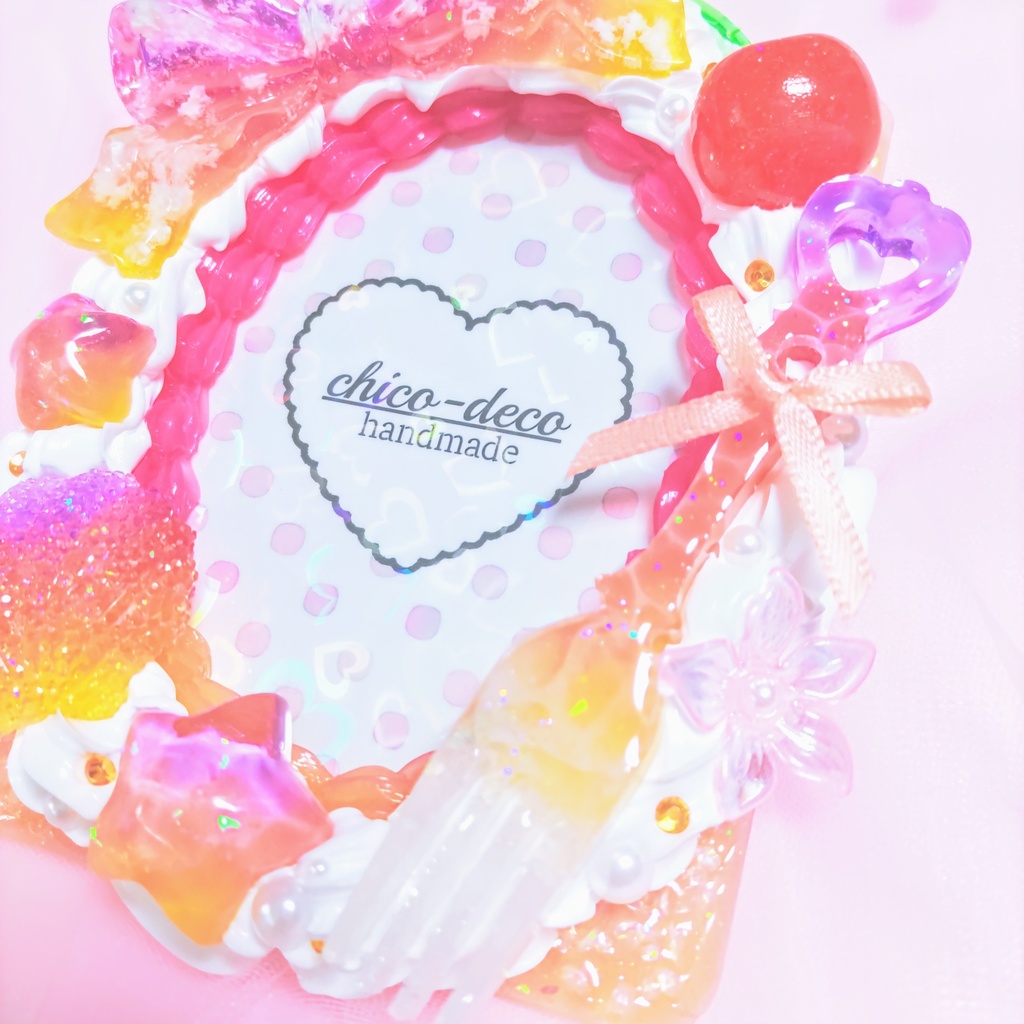 【B8 トレカ】ホイップデコ 空と海ケーキ サンセット 空色 硬質ケース