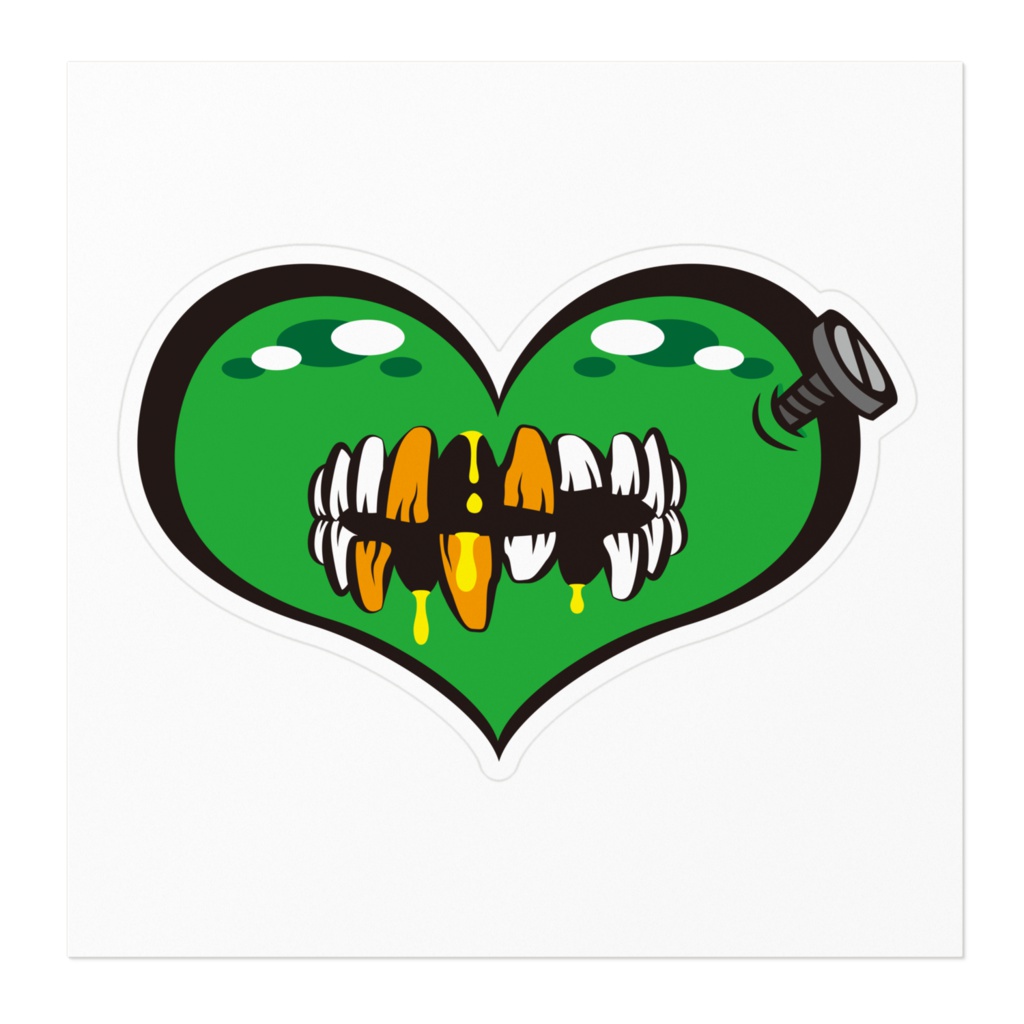 ゾンビハートステッカー