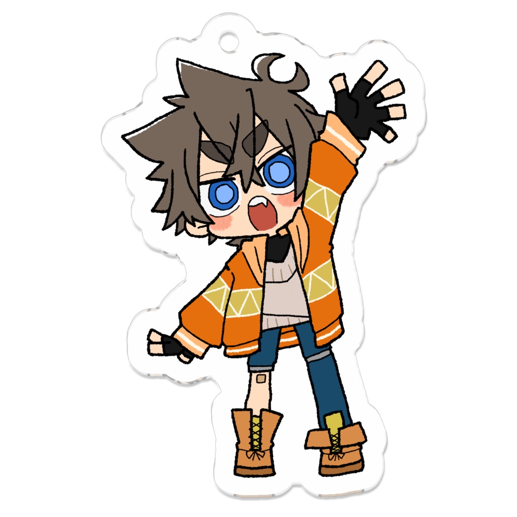 マキオくんアクリルキーホルダー(50×50mm)