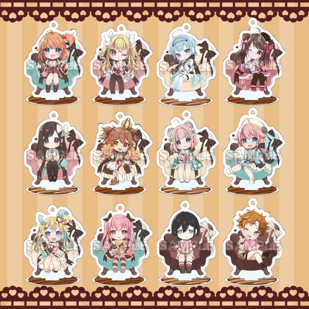 【期間限定】バレンタイン - アクリルスタンドキーホルダー
