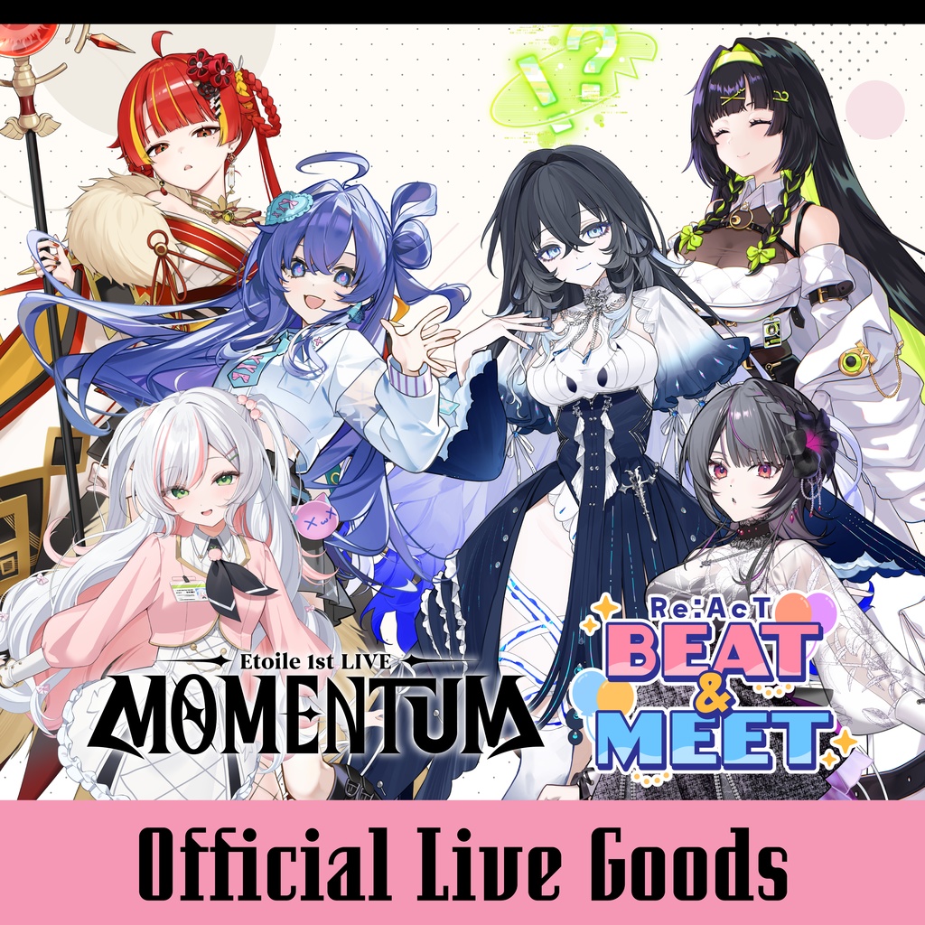 【数量限定】「MOMENTUM」「Re:AcT BEAT&MEET」- ライブグッズ