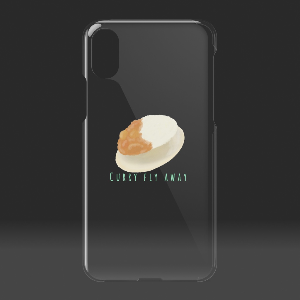 Curry fly away iPhoneⅩ/ⅩS用ケース