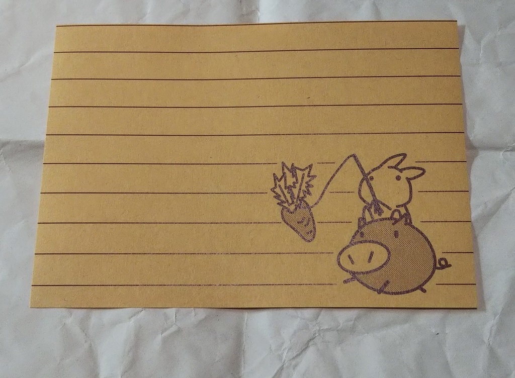 便箋B6サイズ・ウサギまみれ