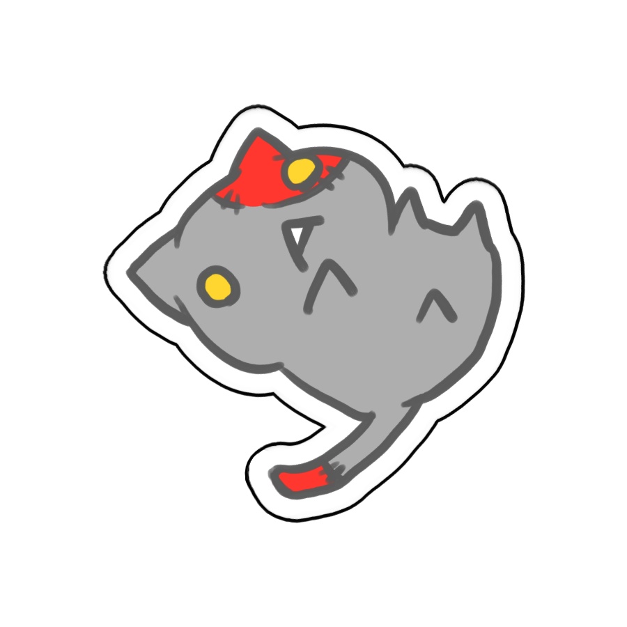 【10/16予約〆切ました】落ちていくネコぞんびのアクリルキーホルダー