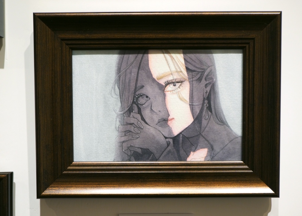 イラスト原画「lumière2」オリジナル作品 / アクリル / 岬ましろ