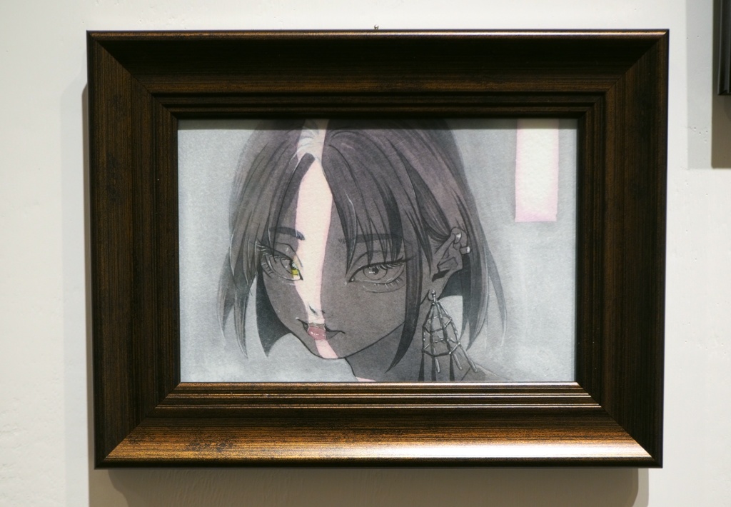 イラスト原画「lumière3」オリジナル作品 / アクリル / 岬ましろ