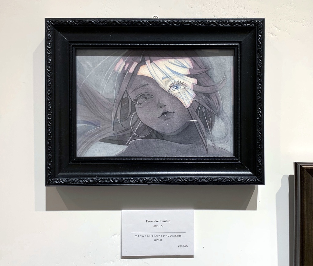 イラスト原画「Première lumière」オリジナル作品 / アクリル / 岬ましろ