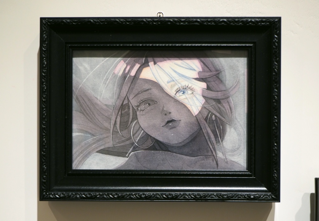 イラスト原画「Première lumière」オリジナル作品 / アクリル / 岬ましろ