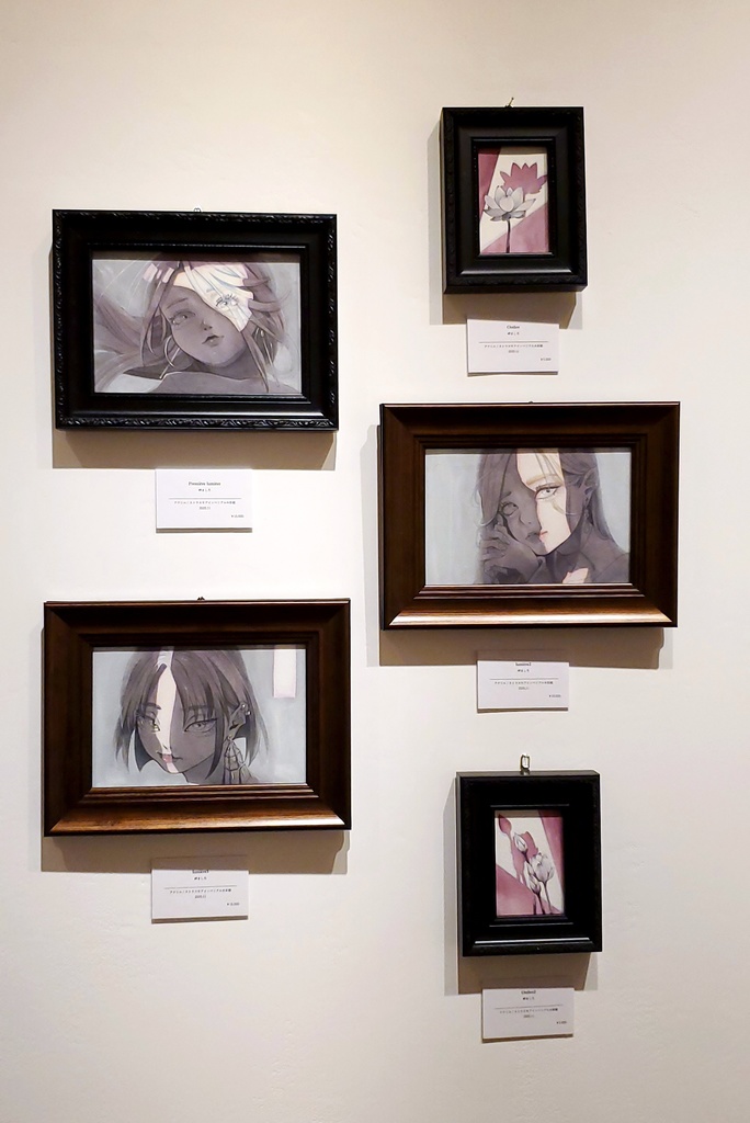 イラスト原画「Première lumière」オリジナル作品 / アクリル / 岬ましろ