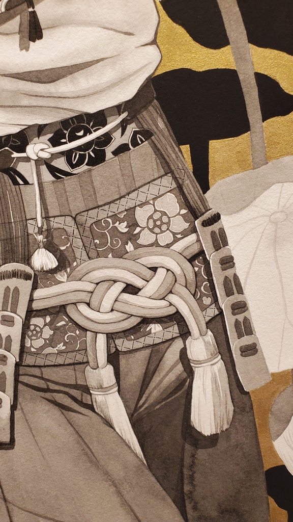 原画「面」 個展常世の國・面妖/岬ましろ