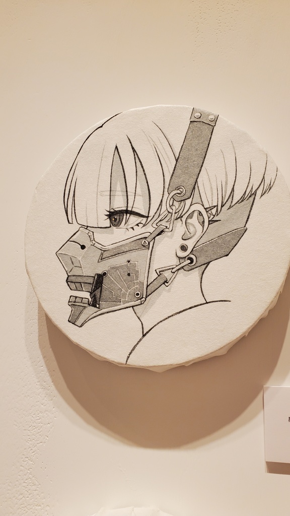 原画「孤月」個展常世の國・面妖/岬ましろ