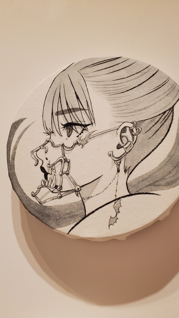 原画「朧」個展常世の國・面妖/岬ましろ