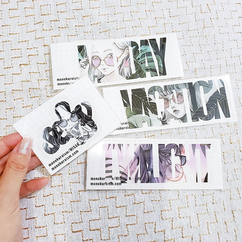 透明ステッカー全4種