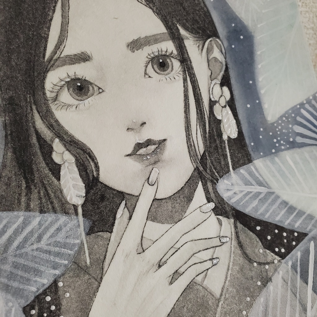 原画「陽刻-白-」 S0号 パネル作品