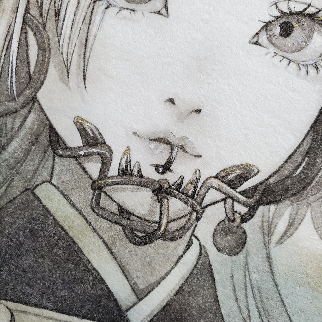 原画「寸閑」 F0号 パネル作品