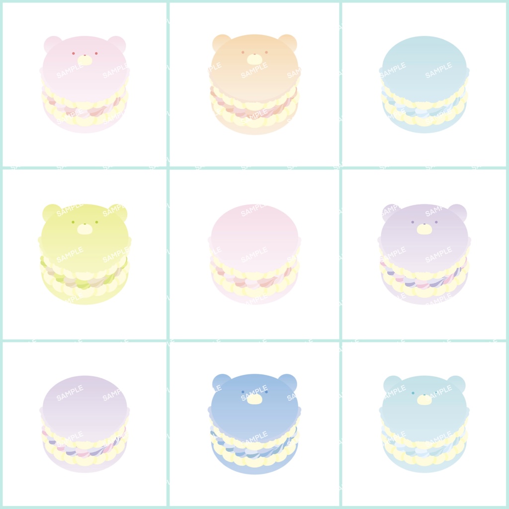 くまのマカロン