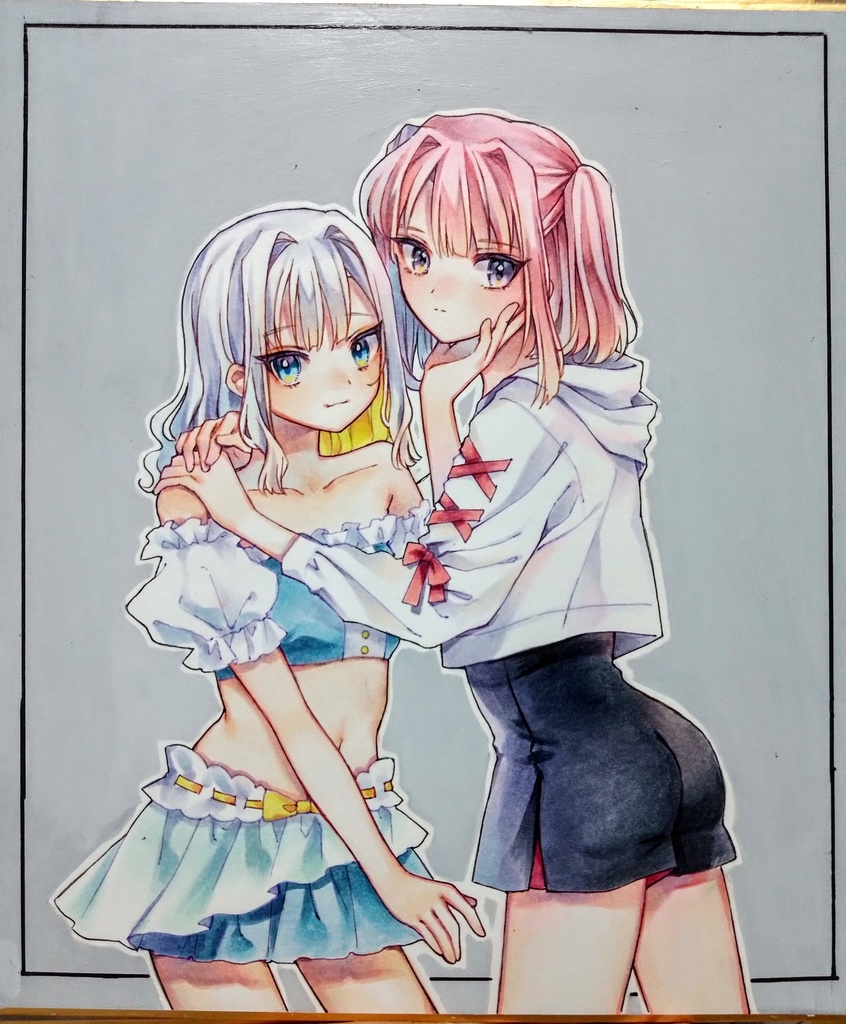 手描き色紙「アイドル」(まちゅむら祭)