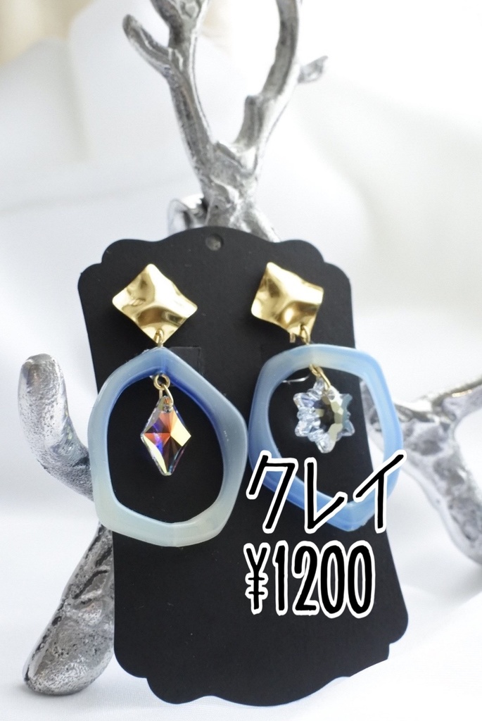 クレイイメージイヤリングピアス