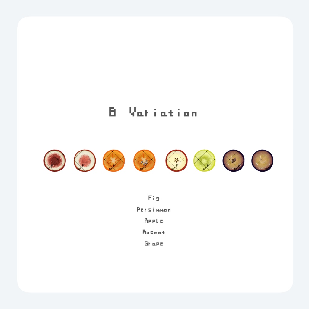 【9 Avaters】Autumn Fruits Eyes Texture