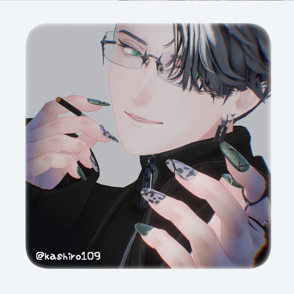 🦎【FREE】爬虫類のうろこネイルテクスチャ