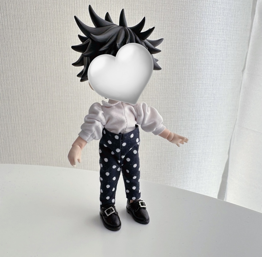 dot high-waist pants