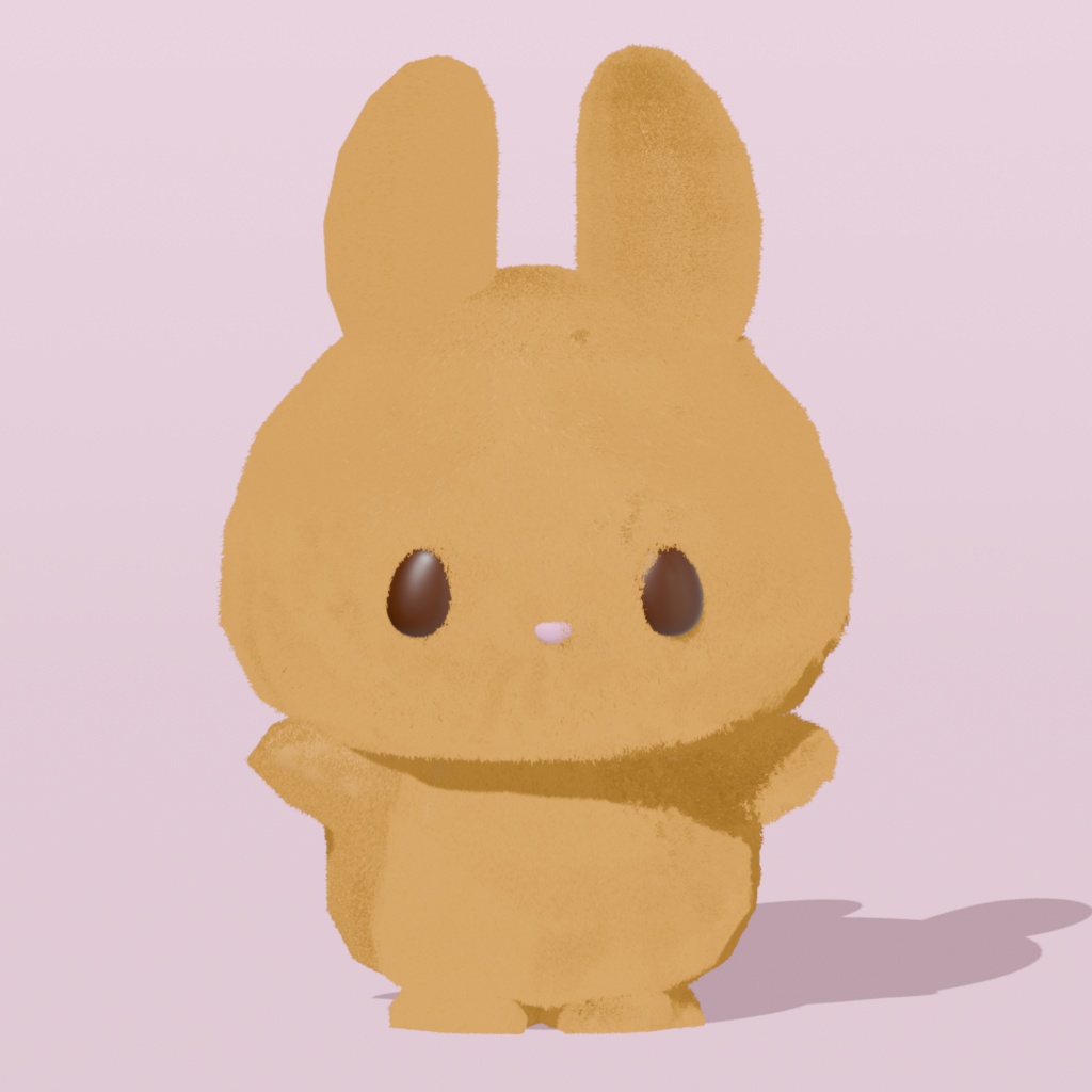 もかもち|かわいい3Dモデル(うさぎキャラ)