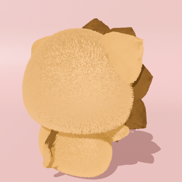 だいふく|かわいい3Dモデル(ライオンキャラ)