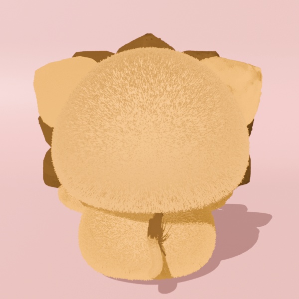 だいふく|かわいい3Dモデル(ライオンキャラ)