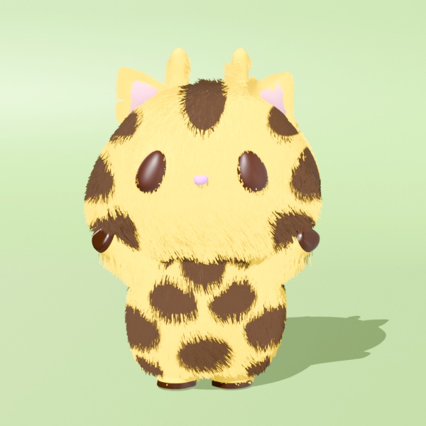 きりもり|かわいい3Dモデル(きりんキャラ)