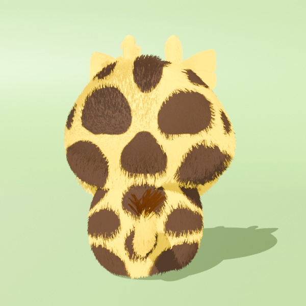 きりもり|かわいい3Dモデル(きりんキャラ)