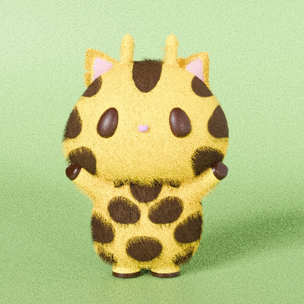 きりもり|かわいい3Dモデル(きりんキャラ)