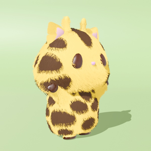 きりもり|かわいい3Dモデル(きりんキャラ)