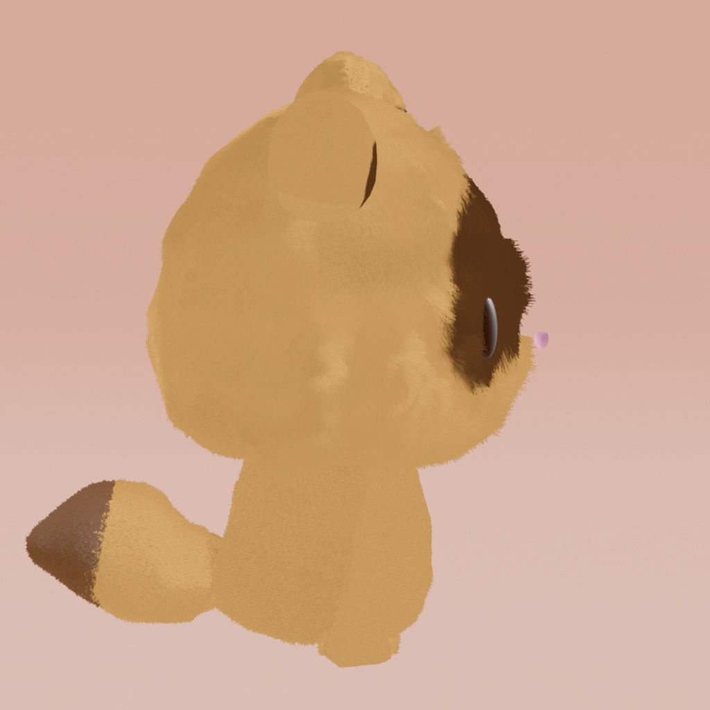 たぬかん|かわいい3Dモデル(たぬきキャラ)