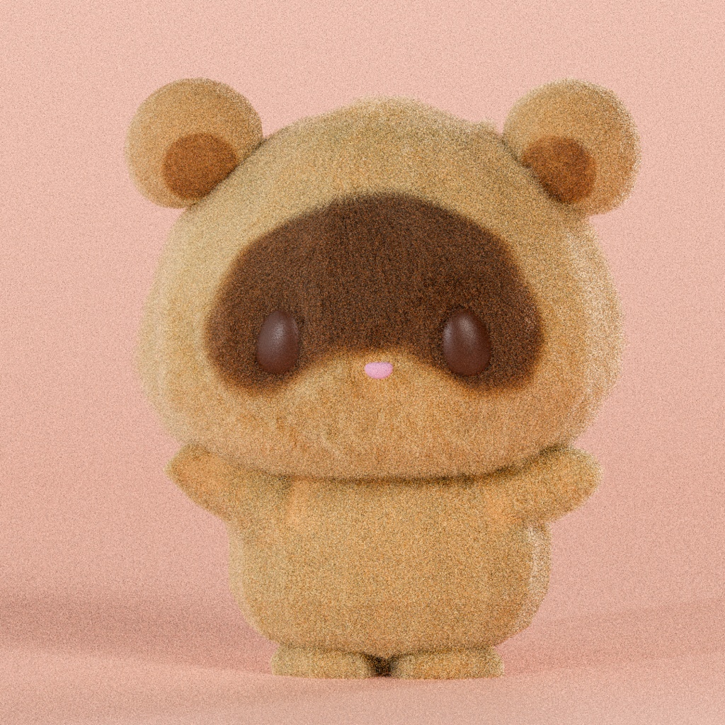 たぬかん|かわいい3Dモデル(たぬきキャラ)