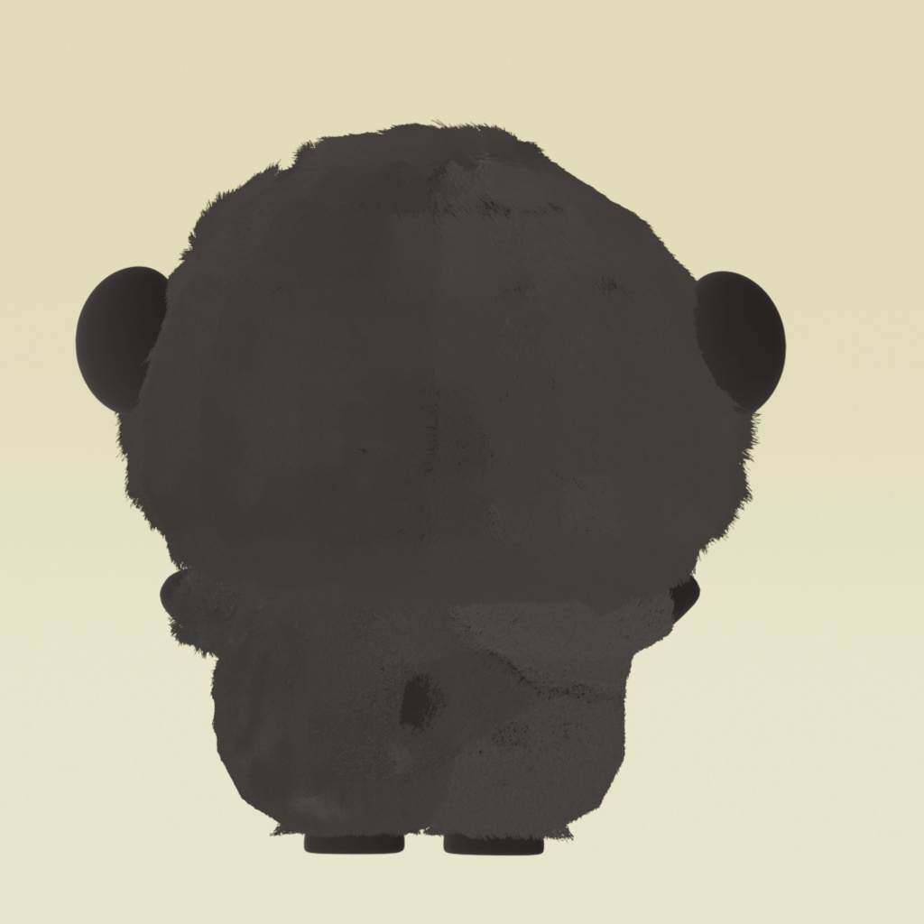 ごりふく|かわいい3Dモデル(ごりらキャラ)