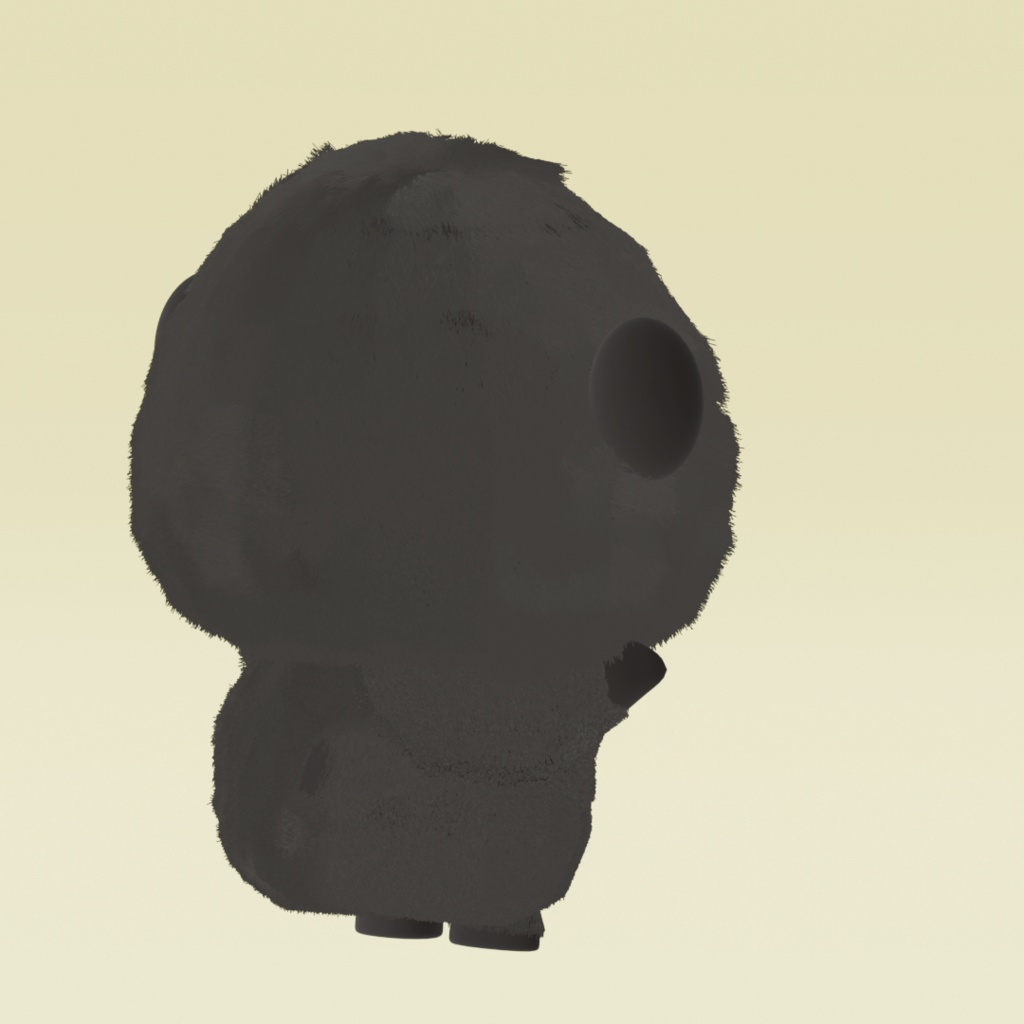 ごりふく|かわいい3Dモデル(ごりらキャラ)