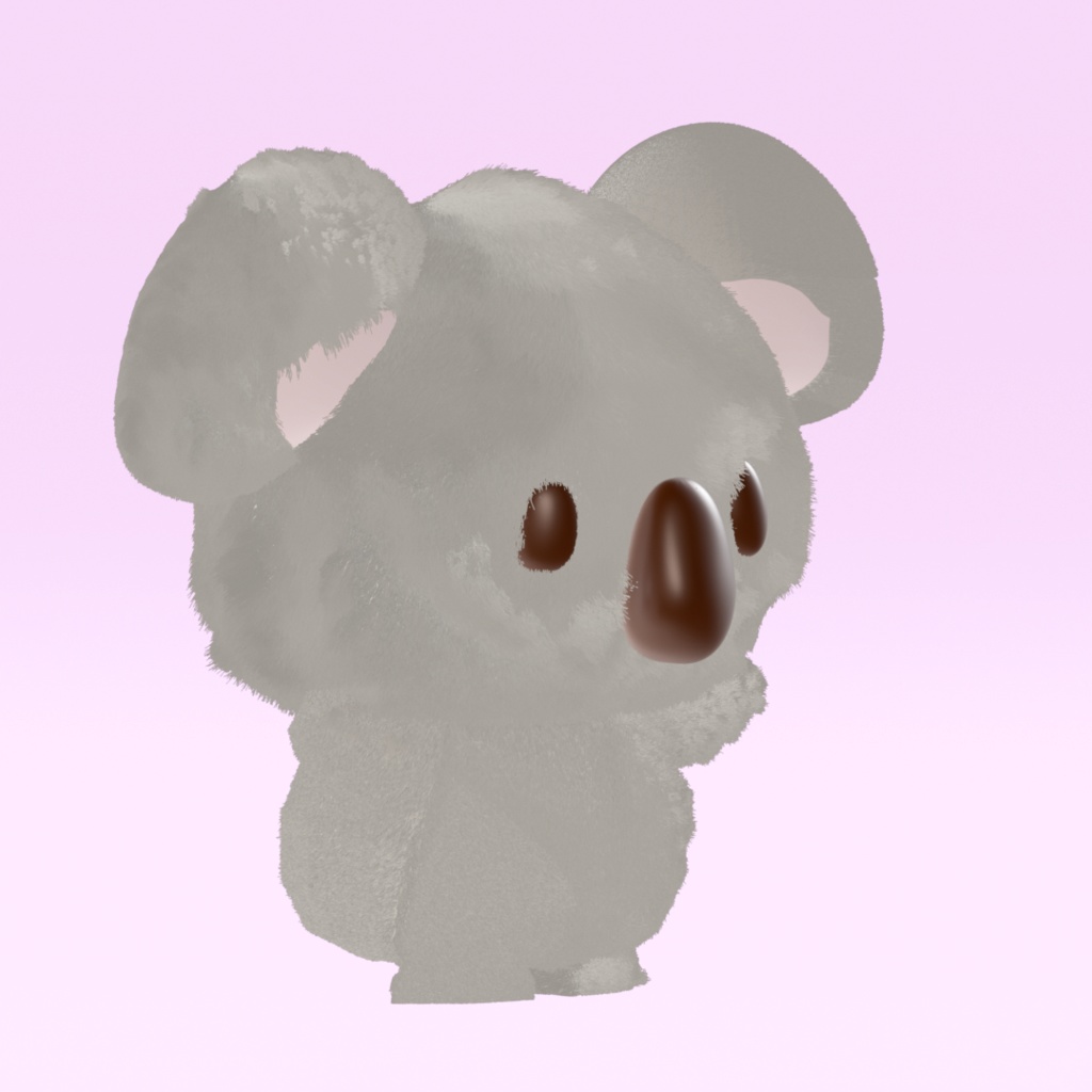 こあらま|かわいい3Dモデル(こあらキャラ)