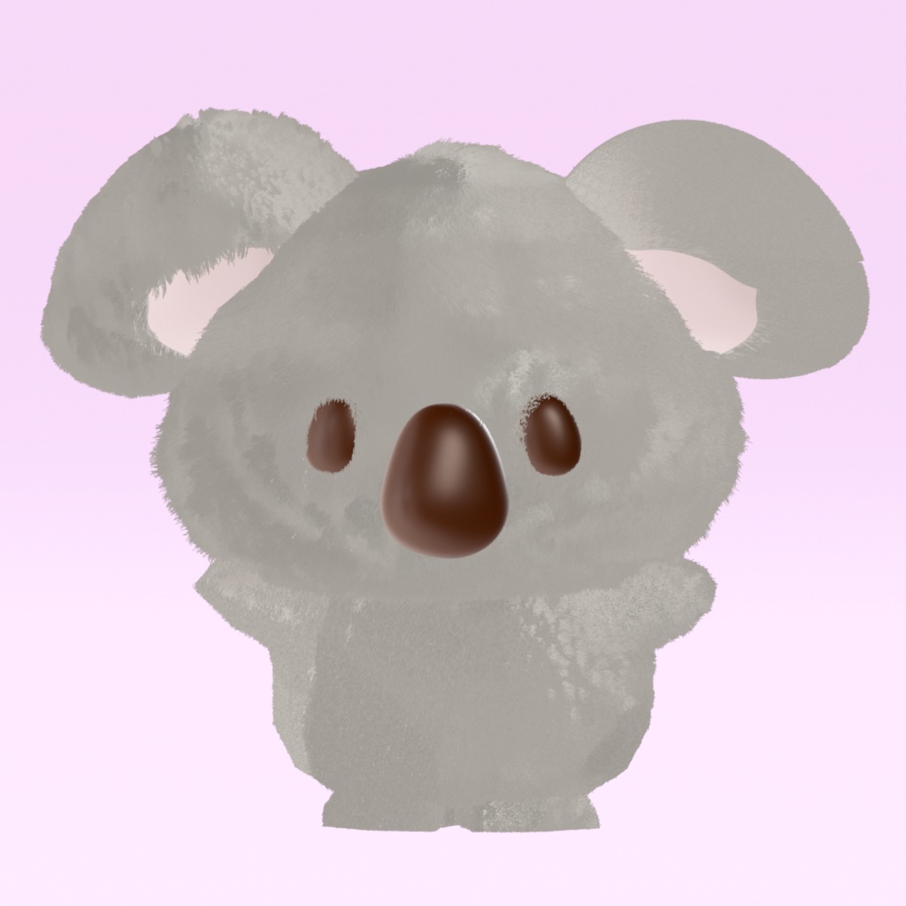 こあらま|かわいい3Dモデル(こあらキャラ)