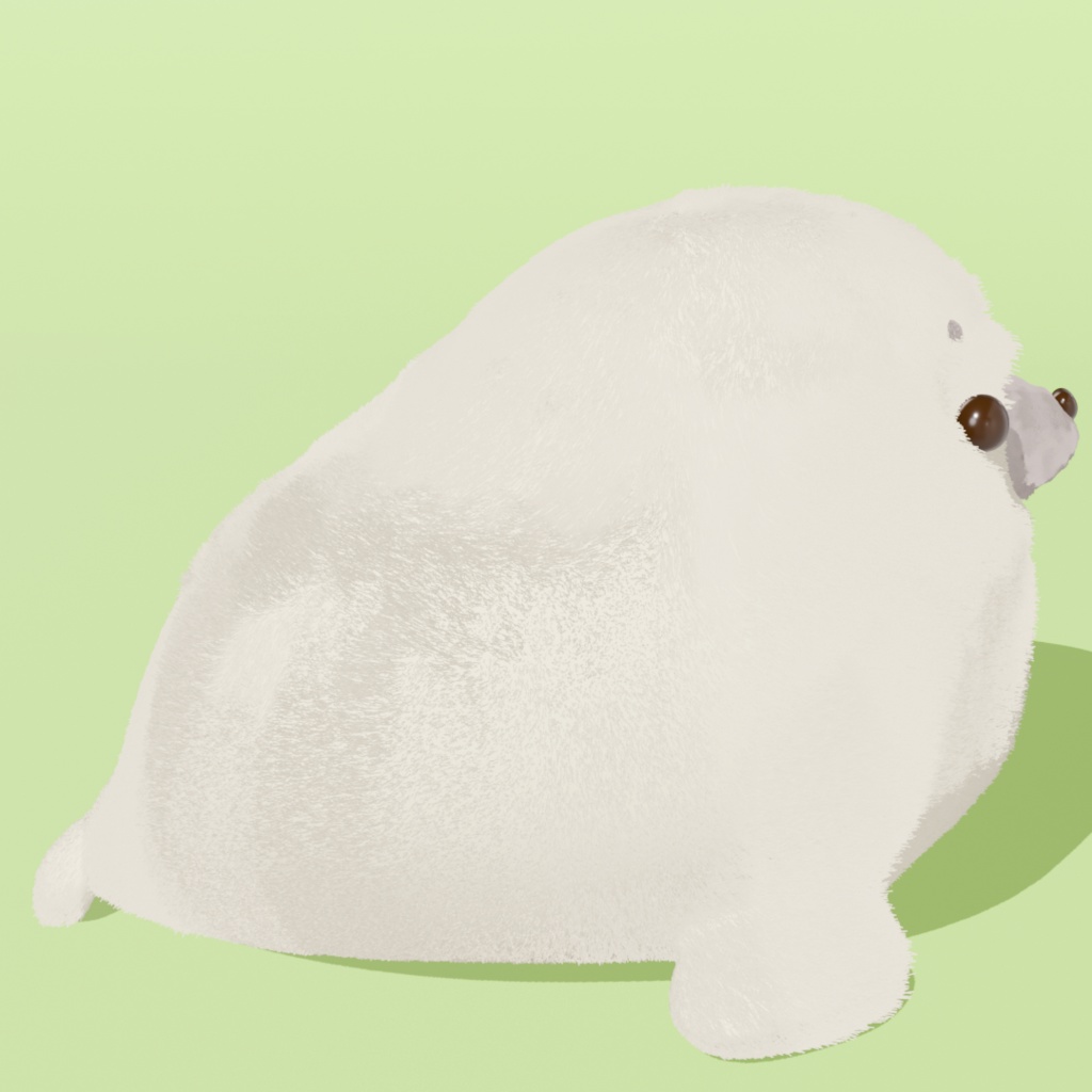 あざまん|かわいい3Dモデル(あざらしキャラ)